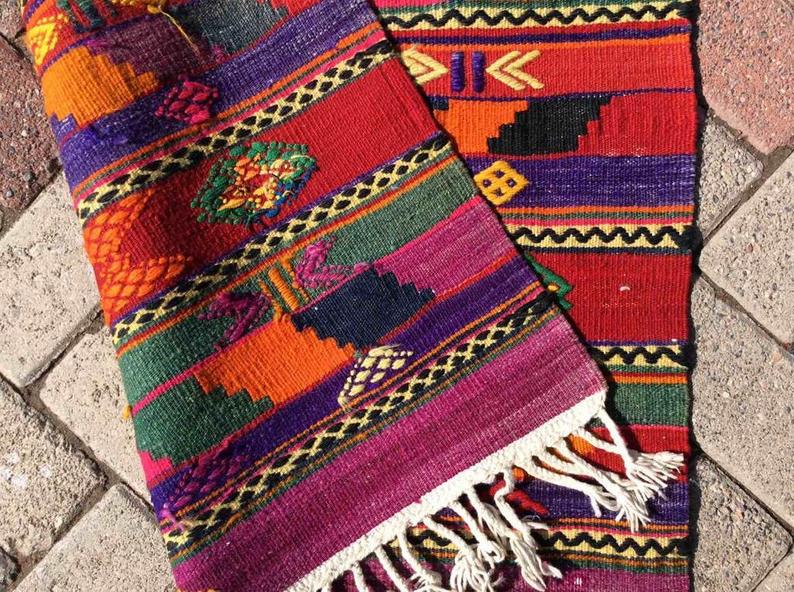 Vintage Kilim Rug 128cm x 76cm Handmade from Turkey