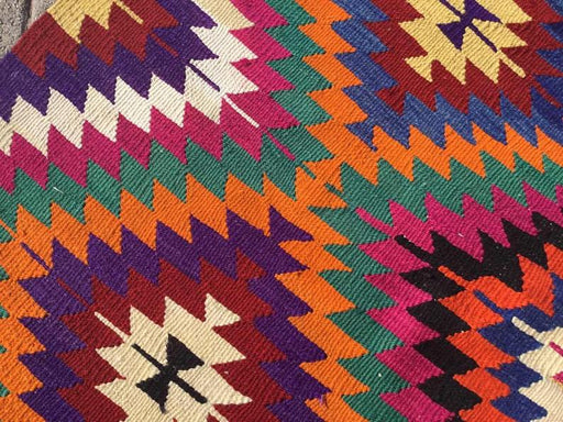 Vintage Kilim Rug 136cm x 83cm Western Turkey 45 Years Old