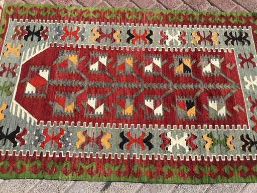 Vintage Kilim Rug 137cm x 87cm Western Turkey