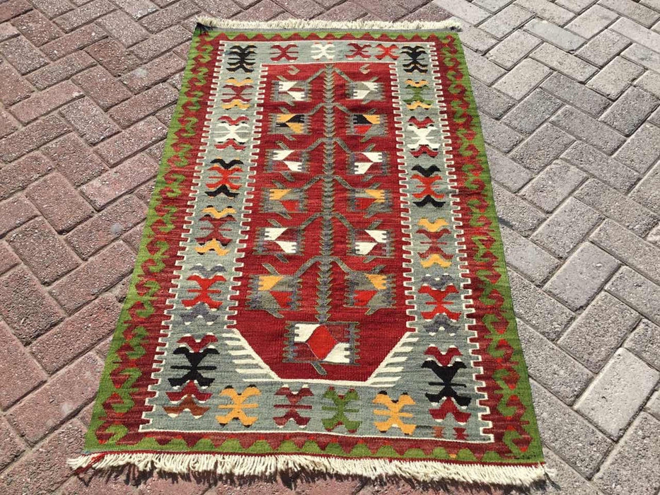 Vintage Kilim Rug 137cm x 87cm Western Turkey