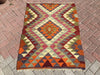 Vintage Kilim Rug 138cm x 100cm Western Turkey
