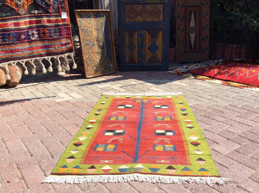 Vintage Kilim Rug 138cm x 91cm Turkish House Decor