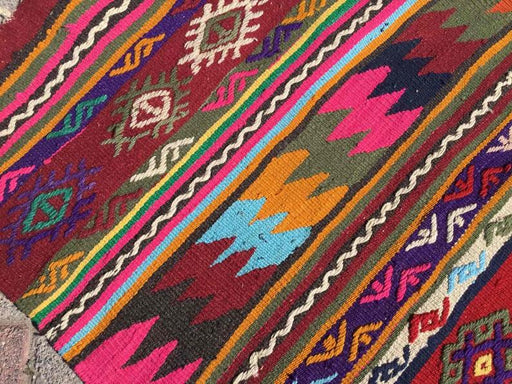 Vintage Kilim Rug 140cm x 88cm From Western Turkey