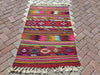 Vintage Kilim Rug 140cm x 88cm From Western Turkey
