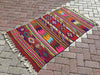 Vintage Kilim Rug 140cm x 88cm From Western Turkey