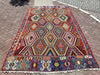 Vintage Kilim Rug 145Cm X 76Cm Hand Spun Wool Cotton