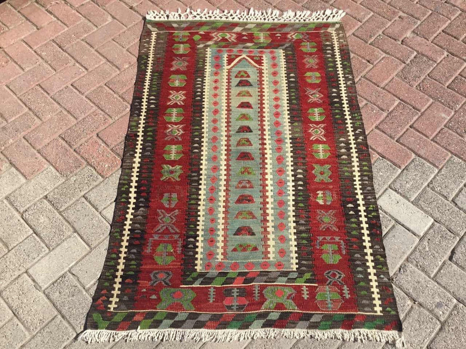 Vintage Kilim Rug 145cm x 97cm Western Turkey