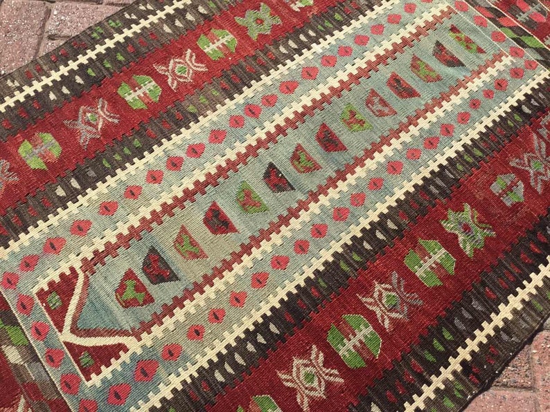 Vintage Kilim Rug 145cm x 97cm Western Turkey