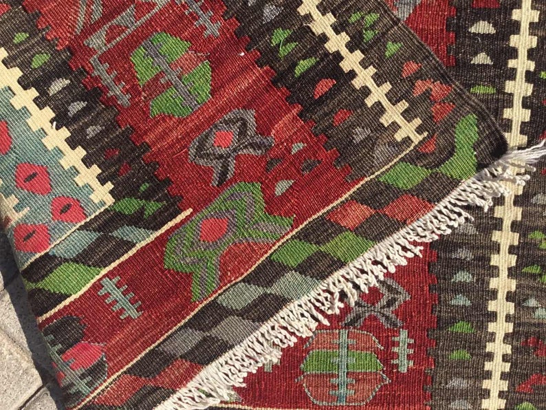 Vintage Kilim Rug 145cm x 97cm Western Turkey