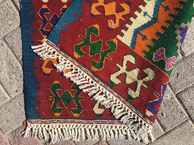 Vintage Kilim Rug 146cm x 94cm Handmade in Turkey