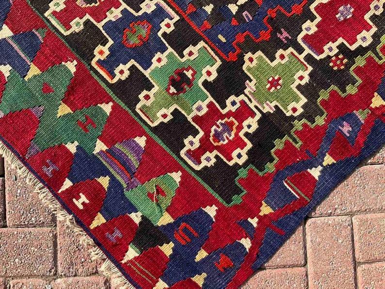 Vintage Kilim Rug 149cm x 101cm Western Turkey