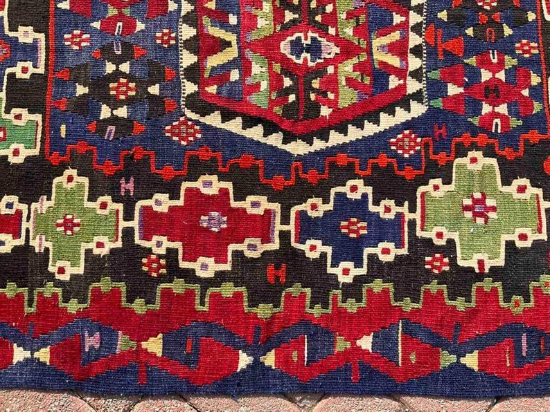 Vintage Kilim Rug 149cm x 101cm Western Turkey
