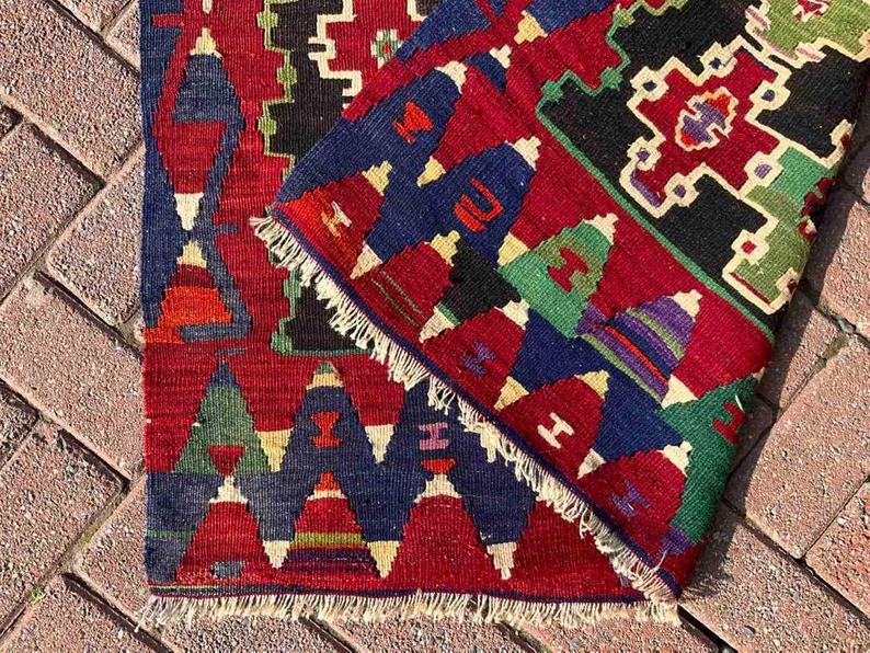 Vintage Kilim Rug 149cm x 101cm Western Turkey