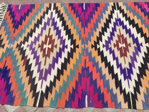 Vintage Kilim Rug 150cm x 99cm Handmade Turkish Decor