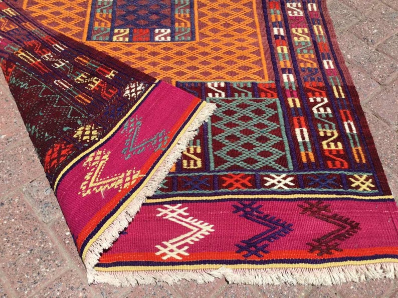 Vintage Kilim Rug 152Cm X 106Cm Turkish Design