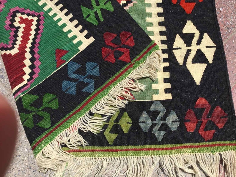 Vintage Kilim Rug 153cm x 98cm Handmade Turkey
