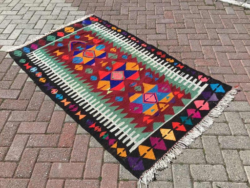 Vintage Kilim Rug 171cm x 105cm Handmade Turkish Textile