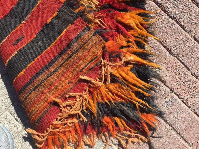 Vintage Kilim Rug 180cm x 91cm Handmade in Turkey