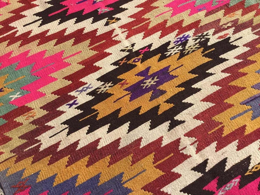 Vintage Kilim Rug 184cm x 136cm From Western Turkey