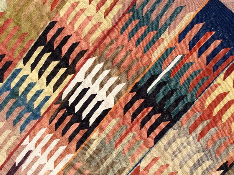 Vintage Kilim Rug 204cm x 132cm Hand Made From Turkey