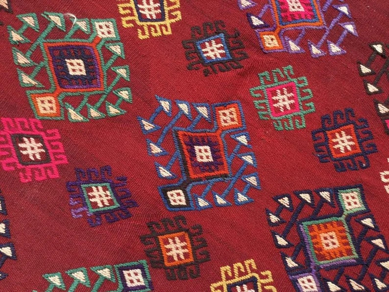 Vintage Kilim -vloerkleed 206 cm x 165 cm van Turkije