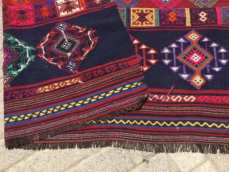 Vintage Kilim -vloerkleed 206 cm x 165 cm van Turkije