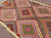 Vintage Kilim Rug 220cm x 135cm Hand Spun Wool Cotton