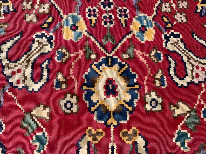 Vintage Kilim Rug 229cm x 155cm Handmade Wool Cotton