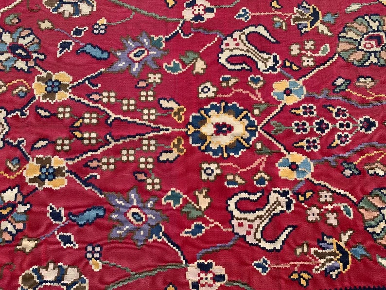 Vintage Kilim Rug 229cm x 155cm Handmade Wool Cotton