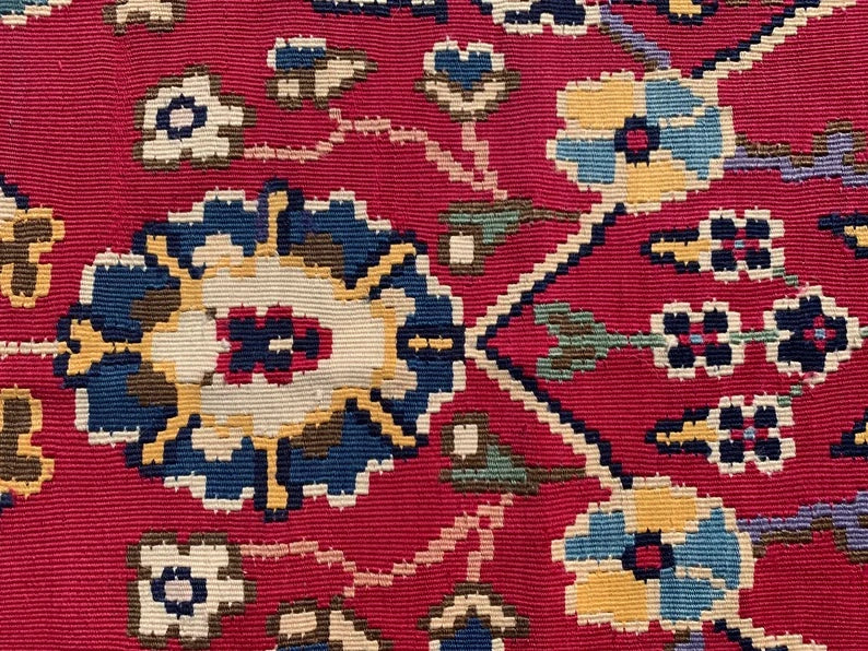 Vintage Kilim Rug 229cm x 155cm Handmade Wool Cotton