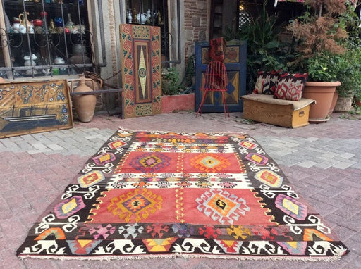 Vintage Kilim Rug 230Cm X 155Cm From Western Turkey