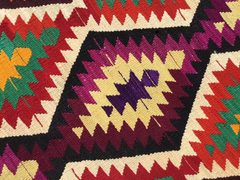 Vintage Kilim Rug 242 cm x 133 cm Hand Spun Wool