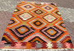 Vintage Kilim Rug 245cm x 178cm Hand Made Wool Cotton