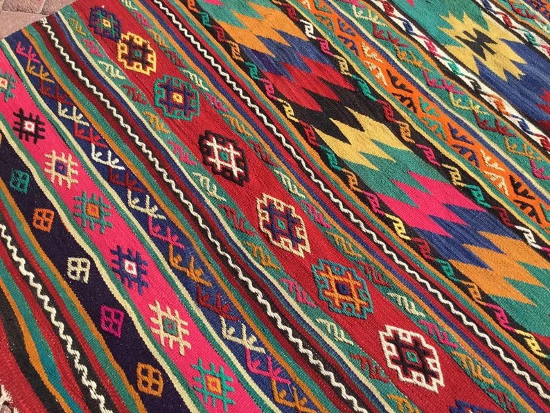 Vintage Kilim Rug 246Cm X 153Cm #801 Western Turkey