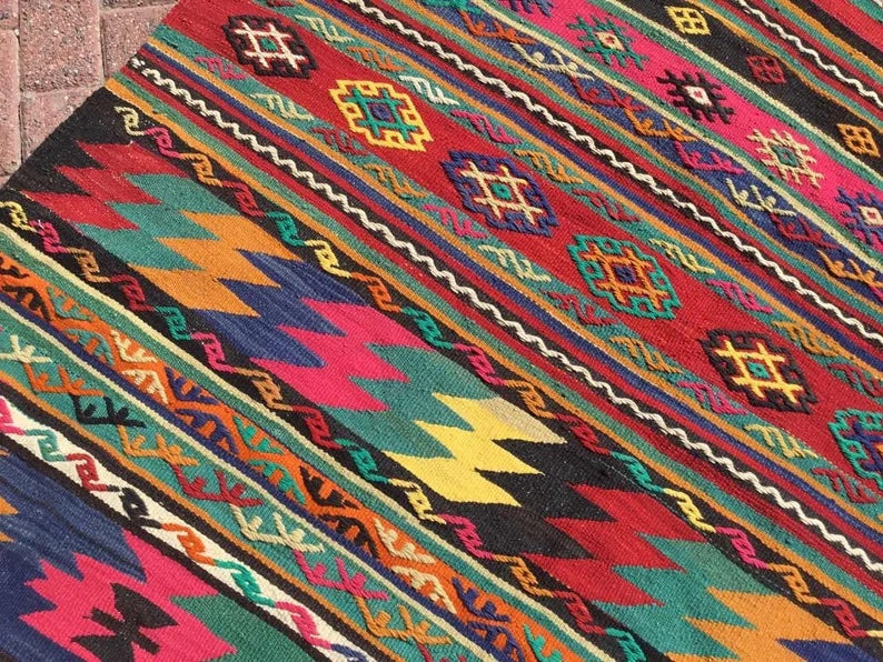 Vintage Kilim Rug 246Cm X 153Cm #801 Western Turkey