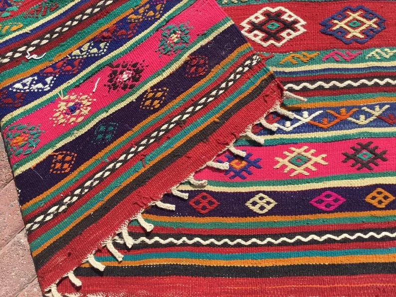 Vintage Kilim Rug 246Cm X 153Cm #801 Western Turkey