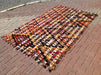 Vintage Kilim Rug 246cm x 152cm Hand Spun Wool Turkey