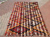 Vintage Kilim Rug 246cm x 152cm Hand Spun Wool Turkey