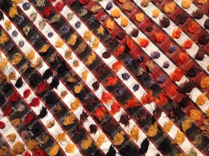Vintage Kilim Rug 246cm x 152cm Hand Spun Wool Turkey