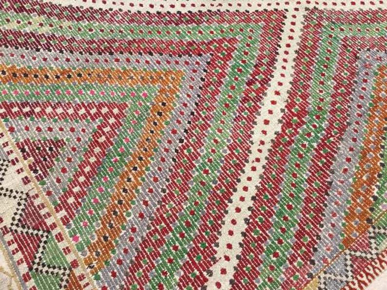 Vintage Kilim -matto 249cm X 195cm Itä-Turkista