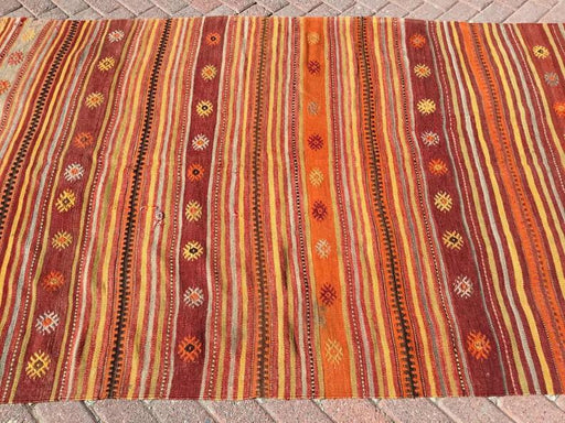 Vintage Kilim Rug 251cm x 147cm From Turkey