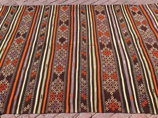 Vintage Kilim Rug 251cm x 162cm laget i Tyrkia