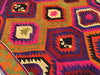 Vintage Kilim Rug 255cm x 188cm Handmade Turkish Wool