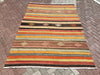 Vintage Kilim Rug 258cm x 177cm Hand Spun Wool Turkey
