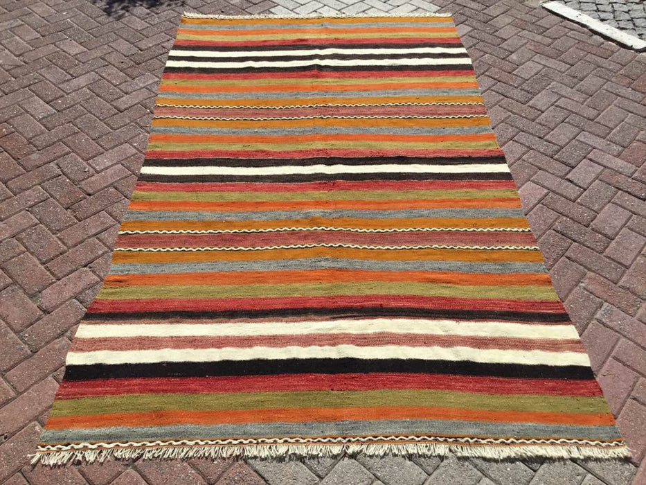 Vintage Kilim Rug 261cm x 154cm Western Turkey 50 Years Old