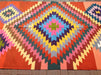 Vintage Kilim Rug 266cm x 158cm Handwoven Wool Cotton