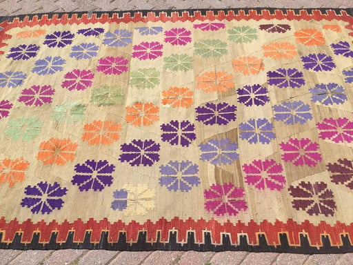 Vintage Kilim Rug 267cm x 171cm Håndvevd fra Tyrkia