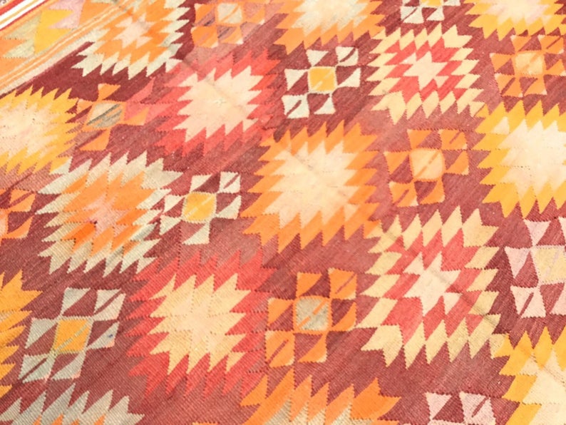 Vintage Kilim -matto 270cm x 163cm Käsintehty villapuuvilla