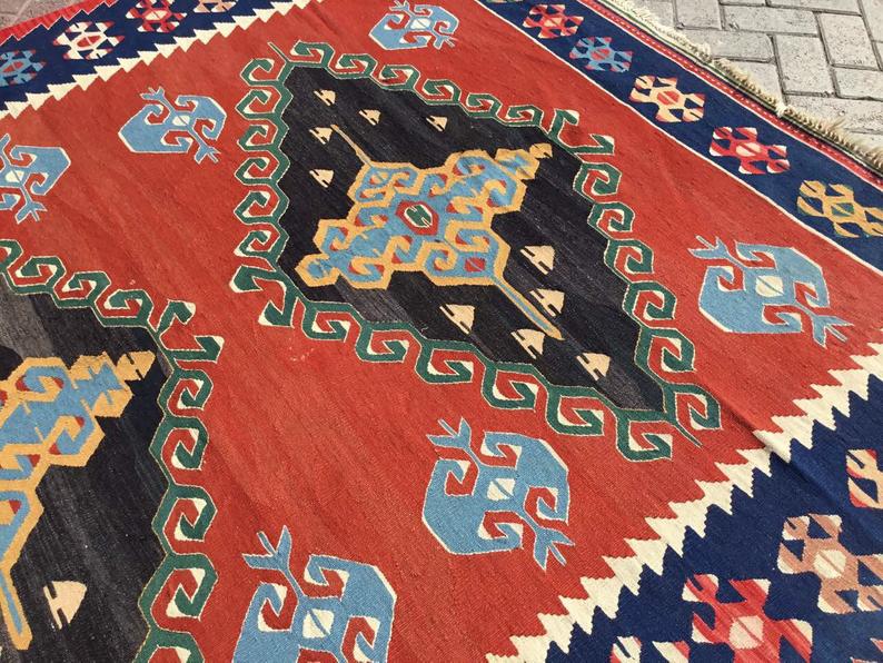 Vintage Kilim -matto 281cm x 191cm Itä-Turkki