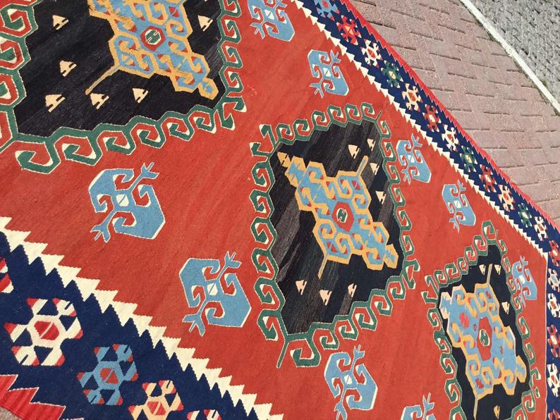 Vintage Kilim -matto 281cm x 191cm Itä-Turkki